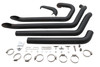 Wyatt Gatling #2478 - Wyatt Gatling FXST Street Fighter Drag Pipe Set Black