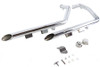 V-Twin #8811 - Wyatt Gatling Exhaust Drag Pipe Set Slash Cut