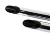 V-Twin #5500-B - Exhaust Drag Pipe Set with Short Black Slash Tips