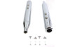 V-Twin #3705 - 4 inch Muffler Set with Chrome Hollow Point End Tips