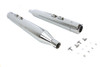 V-Twin #3705 - 4 inch Muffler Set with Chrome Hollow Point End Tips