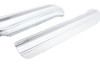 V-Twin #72846 + 72846A - Ribbed Heat Shield Set Chrome