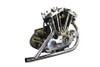 V-Twin #65454-57 - Replica 2 into 1 Exhaust Header Pipe Set Chrome