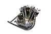 V-Twin #65454-57 - Replica 2 into 1 Exhaust Header Pipe Set Chrome