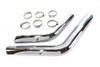 V-Twin #75333 - Drag Exhaust Pipe Heat Shield Set Chrome
