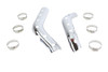 V-Twin #75028A - XL Heat Shield Set Chrome