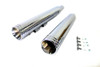 Wyatt Gatling #5190 - Wyatt Gatling Muffler Set Chrome with Chrome 2 Ring Comet