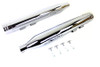 Wyatt Gatling #5190 - Wyatt Gatling Muffler Set Chrome with Chrome 2 Ring Comet