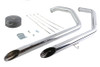 V-Twin - Exhaust Drag Pipe Kit Slash Cut Ends