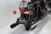 V-Twin #1467A - Chrome Muffler Set with Black Medium Tapered End Tips