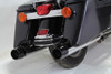 V-Twin #1467A - Chrome Muffler Set with Black Medium Tapered End Tips