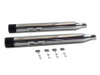 V-Twin #3927 - Muffler Set with Black Revolver End Tips