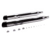 V-Twin #3084/3086 - Chrome Muffler Set with Slash Cut End Tips