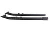 V-Twin #7962 - FLT Upsweep Straight Fishtail Set Black