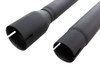 V-Twin #7962 - FLT Upsweep Straight Fishtail Set Black
