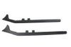 V-Twin #7977 - FLT Upsweep Straight Fishtail Set Black
