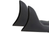 V-Twin #7977 - FLT Upsweep Straight Fishtail Set Black
