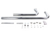 V-Twin #8113 - Exhaust Drag Pipe Set Chrome Shotgun Style