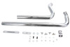 V-Twin #8113 - Exhaust Drag Pipe Set Chrome Shotgun Style