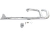 Wyatt Gatling #8153 - Wyatt Gatling 2:1 Fishtail Exhaust Header Pipe Chrome