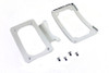 V-Twin #67900056 - Curved License Plate with Frame Chrome