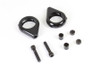 V-Twin #L12-6058GB-39 - Black Turn Signal Clamp Kit for 39mm Forks