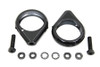 V-Twin #L12-6058GB-49 - Black Turn Signal Clamp Kit 49mm Forks