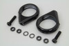 V-Twin #L12-6058GB-49 - Black Turn Signal Clamp Kit 49mm Forks
