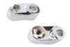 V-Twin #74268 - Turn Signal Bracket 39mm Forks Chrome