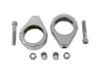 V-Twin #12-6049-41 - Chrome Turn Signal Clamp Kit 41mm Forks
