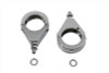 V-Twin #76319AS2 - 39mm Turn Signal Clamp Set with Grooves