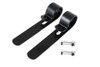 V-Twin #74019EB - Black Oxide 1-1/4 inch Exhaust  inchP inch Clamp Set