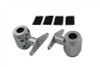 V-Twin #M-FH-1000 - Spring Fork Fender Mount Clamp Set Chrome