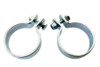 V-Twin - Zinc 1-7/8 inch Muffler Clamp Set