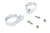 V-Twin #72870DA - Chrome 2-1/2 inch Exhaust Clamp Set