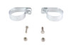 V-Twin #72870DA - Chrome 2-1/2 inch Exhaust Clamp Set