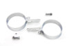 V-Twin #74020C - Chrome 3-1/2 inch Muffler Body and End Hanger Clamp Set