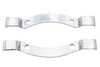 V-Twin #70877A - Chrome Bracket Set for Sissy Bar Pad