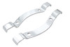 V-Twin #70877A - Chrome Bracket Set for Sissy Bar Pad