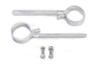 V-Twin #72836F - Chrome 2 inch Exhaust Hanger Clamp Set