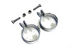 V-Twin #70318A - Chrome 1-7/8 inch Muffler End Clamp Set
