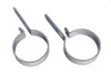 V-Twin #72836D - Chrome 3 inch Muffler Hanger Clamp Set