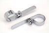 V-Twin #73006B - Chrome 1-3/4 inch Exhaust  inchP inch Clamp Set