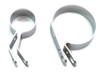 V-Twin #63471C - Chrome Muffler Clamp Set
