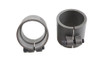 V-Twin #07937K - Parkerized 1-3/4 inch Seamless Exhaust Clamp Set