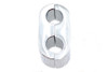 V-Twin #061090 - Chrome Dual Throttle Cable Separator Clamp