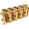 No-mar #WT-SPK10BR-125 - Wheel Weights - 1-1/4 oz - Brass - 10 Pack