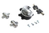 Volt Tech #78403 - Side Hinge Ignition Switch and Saddlebag Lock Kit Chrome