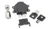 Volt Tech #78405B - Side Hinge Ignition Switch Black with Fork Lock