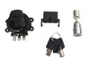 Volt Tech #78406B - Side Hinge Ignition Switch Black with Fork Lock